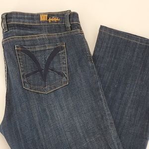Kut from the Kloth Jackie Bootcut Md. Wash Size 16